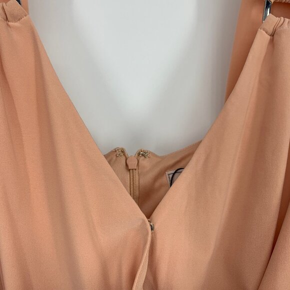 BCBGeneration Dress Pink V Neck Sleeveless Mini Jersey Romantic - Picture 3 of 12